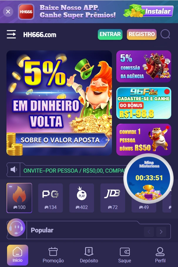 hh666 Cassino Online hh666sil 2025 com Pix rápido, jackpots progressivos e bônus exclusivos